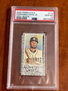 FERNANDO TATIS JR. 2020 Topps Allen & Ginter's A & G BLACK PSA 10 GEM MINT POP 2 - Picture 1 of 2