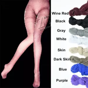 1/6 Female Silver Silk Pantyhose Stockings Clothes For 12in PH TBL JO Figure Toy - Picture 1 of 18