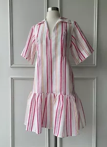 | COUNTRY ROAD | tiered stripe dress magenta | $159 | SIZE: 8,XS new - Picture 1 of 11