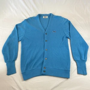 Cardigan donna grande vintage maglione The Fox blu bottoni maglia JCPenny scollo V - Foto 1 di 5