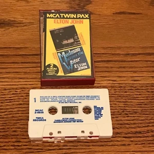 ELTON JOHN 2 ALBUM CASSETTE TUMBLEWEED CONNECTION / MADMAN ACROSS THE WATER 1983 - Picture 1 of 3