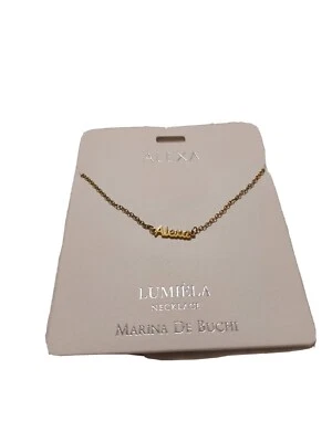 Nuevo Collar Personalizado Lumiela "Alexa" Sin Níquel Color Dorado Inspirador Foto 1 de 3