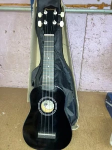 Savannah SU-105-BK Soprano Size Acoustic Ukulele Uke With Gig Bag Black - Picture 1 of 6