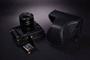 Funda Bolso Completo de Cuero Real Genuino para Cámara para FUJIFILM X-PRO2 Parte Abierta - Imagen 1 de 9