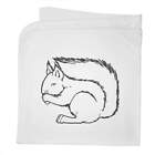 'Squirrel Eating' Cotton Baby Blanket / Shawl (BY00001460)