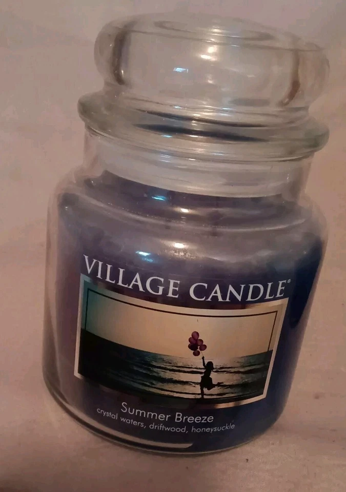 Village Candle "SUMMER BREEZE"  16 oz. Double Wick ~ NEW - Image 1 of 4