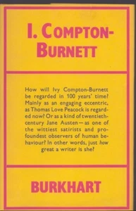 I. Compton-Burnett by Charles Burkhart 1st Ed. Fine / Very Good -Literary Legacy - Picture 1 of 1