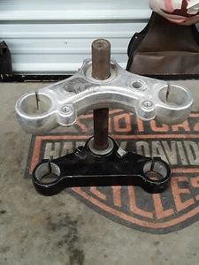 STOCK HARLEY CHOPPER EVO FXR DYNA XL 39MM TRIPLE TREES FOR 1988-UP  - Picture 1 of 11