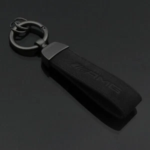 Alcantara AMG Key Ring Key Chain For Mercedes Benz A45, C63, E63, GLC63, GLE63 - Picture 1 of 1