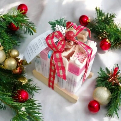 Handmade 100% Raw Goats Milk Soap Christmas Gift Set  #ListingsInLights - Image 1 of 4