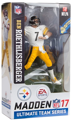NIB~ Madden NFL 17 (SERIES 2)BEN ROETHLISBERGER PITTSBURGH STEELERS Cover