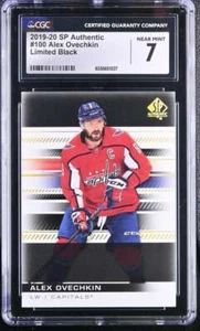 CGC NM 7 2019-20 SP Authentic Limited Black 100 Alex Ovechkin  - Picture 1 of 2