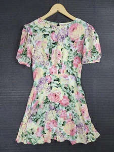 Faithfull The Brand dress size 4 womens flowers floral roses - Picture 1 of 12