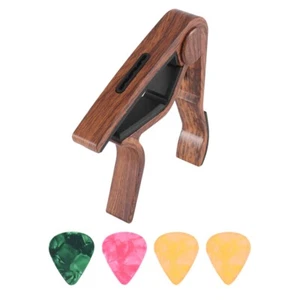 Guitar Capo with Pick Holder and 4 Guitar Picks for Acoustic Electric6836 - Bild 1 von 8