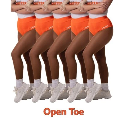 Famous TAMARA OPEN TOE Hooters Pantyhose Multiple SIZES & COLORS - Image 1 of 4