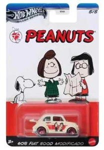 60s Fiat 500D Modificado Beige Hot Wheels 2025 Peanuts Snoopy 5/5 1:64 - Picture 1 of 1