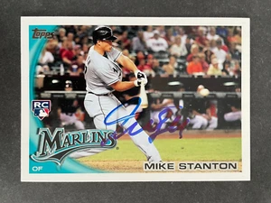2010 Topps SIGNED: Mike Giancarlo Stanton, INDIANS #US-59 (Rookie) - Picture 1 of 1