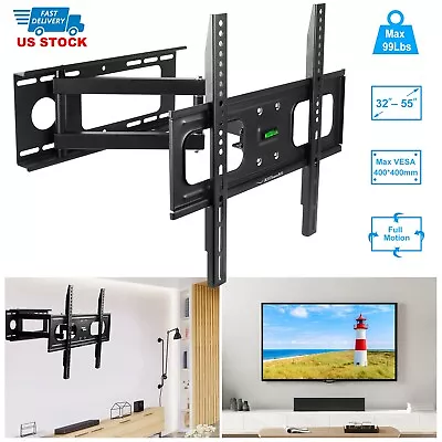 Articulating Smart TV Wall Mount Full Motion Swivel Bracket LCD LED 32-55 Inch - Image 1 of 4