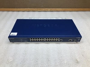 Netgear ProSafe FS726T 24 Port 10/100 Smart Switch with 2 Gigabit Ports - Picture 1 of 8