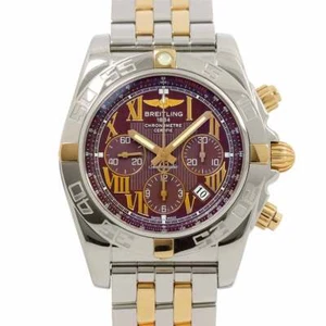 BREITLING Chronomat 44 IB0110 PG Brown Dial Automatic Mens Watch 90276577 - Picture 1 of 7