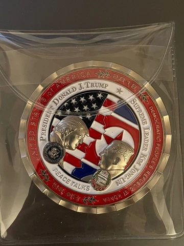 2018 Trump-Kim Singapore Summit Coin (the original medal, #19768 on the edge) Cover