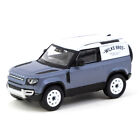 Tarmac Works 1/64 Land Rover Defender 90 D90 Matt Blue Grey Diecast Scale Model 