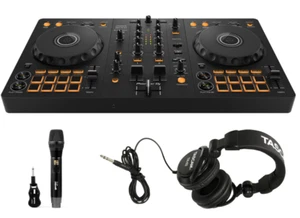 Pioneer DDJ-FLX4 Controller + Gemini GMU-M100 Mic + TASCAM TH-02 Headphones - Picture 1 of 14