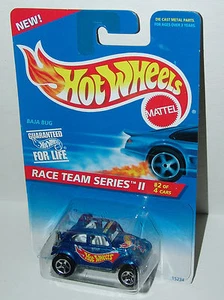 Hot Wheels Race Team II Baja Bug Sp5's Base de Metal Blanco Int #393 Malasia 1996 - Imagen 1 de 1
