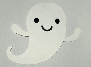 GHOST Premade PAPER PIECING scrapbook die cut piece For Scrapbooking Or Card Mak - Picture 1 of 4