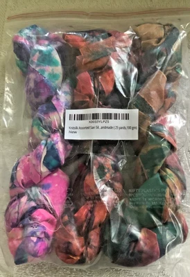 Knitsilk Assorted  Sari Silk Ribbon Yarn Multicolored  - Image 1 of 3
