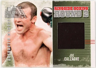 Joe Calzaghe 2011 ITG Ringside Boxing Silver Trunks Card #AM-32 (Black) - Image 1 of 2