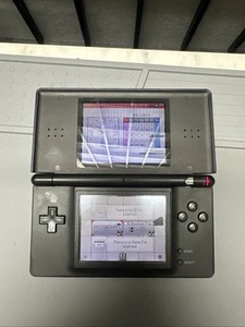 Nintendo DS Lite - Kobalt/Schwarz DEFEKTES SCHARNIER - Bild 1 von 10