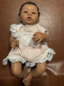 18 inch realistic african american newborn baby doll  - Picture 1 of 7