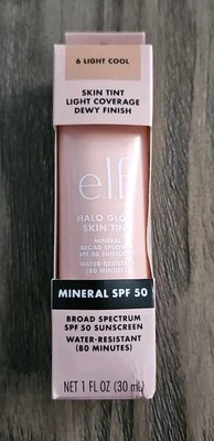 e.l.f. Halo Glow Skin Tint SPF 50, Vegan & Cruelty-Free 6 Light Cool 1 Fl Oz - Image 1 of 4