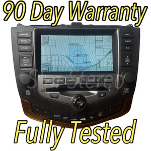 03-07 Honda ACCORD 6CD Player AC DASH NAVIGATION GPS MAP SCREEN 2GY3 HO143U - Picture 1 of 7