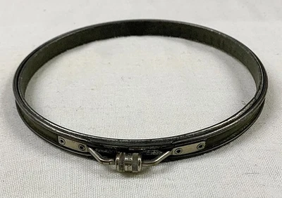 VTG ADJUSTO METAL EMBROIDERY HOOP 6" CORK LINED TENSION WHEEL SEWING - Image 1 of 3