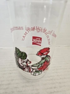 Vintage 1978 Holly Hobbie and Robby Coca-Cola Christmas Glass #4 FREE SHIPPING - Picture 1 of 5