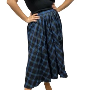 Falda plisada vintage Liz Claiborne para mujer talla 14 Dark Academia cintura alta - Imagen 1 de 5