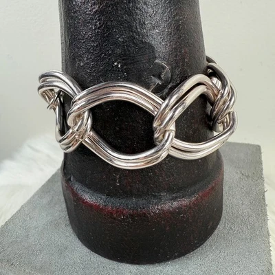 Pulsera Kenneth Cole de eslabones de cadena tono plata 8" Foto 1 de 4