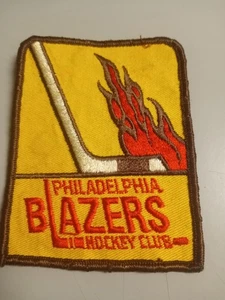 Parche vintage del club de hockey Philadelphia Blazers - Imagen 1 de 3