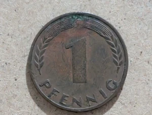 German Coin 1950 1 Pfennig Circulated - Picture 1 of 2