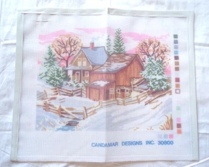 Etwas Besonderes Nadelspitzen-Set #30800 Winterszene 12"x9" Leinwand & Nadel - Bild 1 von 7
