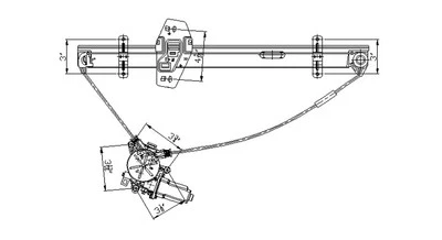 前左窗调节器适用于 1999 - 2002 年本田奥德赛 2000 2001 TYC 660122 — 第 1/4 张图片