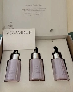 3 X VEGAMOUR GRO +Advanced Hair Serum 1Oz. Plant Base Thicker Fuller Grow - Picture 1 of 1
