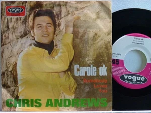 Chris Andrews -Carole Ok / Somebody Loves You D-1969 Vogue DV 14970 - Bild 1 von 2