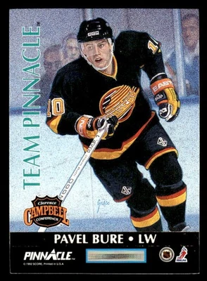 Pavel Bure Kevin Stevens 1992-93 Pinnacle Canadian Team Pinnacle #4 ESE Foto 1 de 2