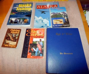 Alaska Fly Tying Fishing Alaska Egg Fish Cures Lot of 6 Books Fishing Lodge - Picture 1 of 24