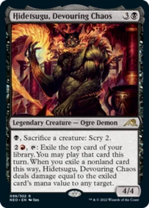 4x Hidetsugu, Devouring Chaos NM-Mint, Englisch Kamigawa: Neon Dynasty MTG Magic - Bild 1 von 1