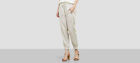 KENNETH COLE NEW YORK Pantalon de jogger Tencel femme, caillou, taille XL