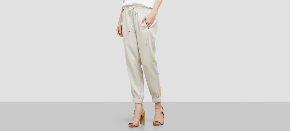 Pantalón Jogger Kenneth Cole New York Tencel para Mujer, Guijarro, Talla XL Foto 1 de 1